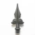 Import wrought iron component post top fence railing top gate accessories forged steel spearhead cast spears from China