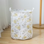 Wuyue color printing storage bucket cloth art clothing basket cotton linen cartoon storage folding storage basket