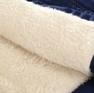 X87199A wholesale winter pure color kids 100%cotton fleece jackets boys warm thicken coats