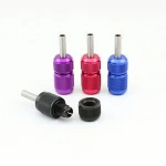 Xiaoli Tattoo Wholesale Aluminium Alloy Grip Tube Tattoo Machine Gun Handle 25mm 4 Colors
