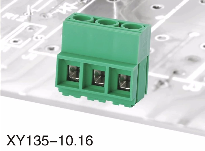 XINLAIYA Green colour10.16mm 57A  wire connector pcb screw terminal block