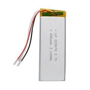 Yabopower 293078 850mAh Rechargeable Lithium Polymer Battery 3.7v For GPS Digital Camera Charger