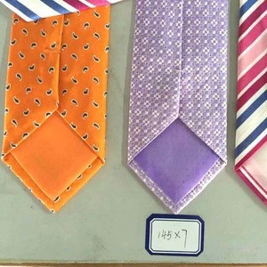 yarn-dye stock silk tie