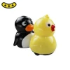 yellow duck moving toys black penguin plastic toys cute electronic pets plastic toys producer