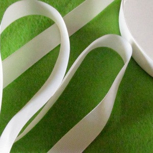 YQ-WR23 Solid color white 2cm grosgrain ribbon for wedding decoration
