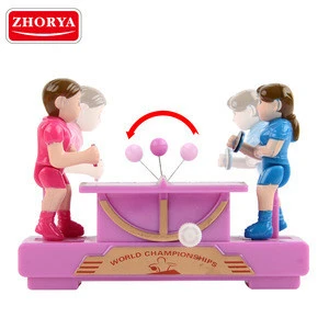 Zhorya wind up toy mini table tennis set