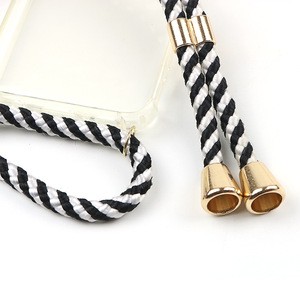 Zinc alloy engraved custom metal cord end stopper for shockproof case  tpu anti shock with strap