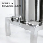 ZONESUN Stainless Steel Honey Wax Pressure Machine Manual Presser Machine Fully Enclosed Squeezer Paraffin Rolling Mill Waxing