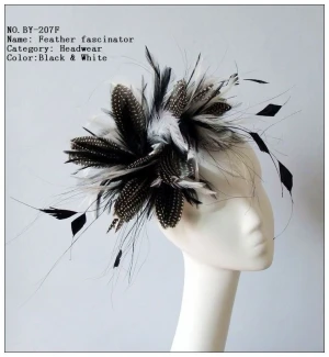 hackle feather flower mount