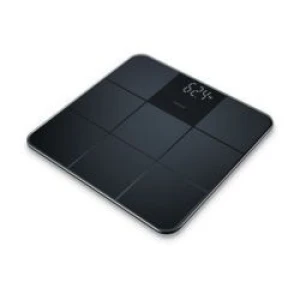 Weight Scales Glass Bathroom Scale – Black | Larger standing area | Made from Safety Glass