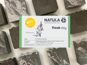 Natula Fresh Day - PEPPERMINT HAND MADE SOAP