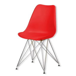 Plastic Dining Chair with Thin Iron Legs DC-P03M