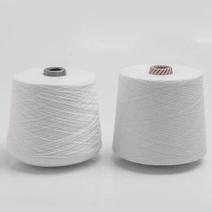 Yarn Raw White Pc Weaving Ne 45S 30S 20S 12/1 32/2 60S Combed Poly Cotton Polyester Blended Yarn