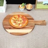 Silk wood pizza bread fruit plate