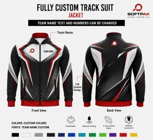 Custom Sublimated Tracksuit Jacket for Personalized Athletic Wear