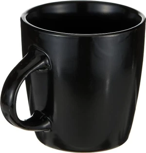Coffee Cup Coffee Mug Tea Cup Style Ceramic Coffee  Style Coffee Cup (Color : Black, Size : 380ML)