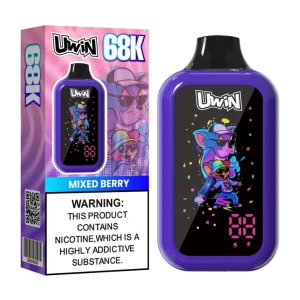 Premium Uwin Digital Box 68K Mixed Berry High Puff Rechargeable Disposable Vape