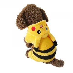Pikachu cartoon design pet costume puppy costume