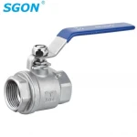 2PC Cast Screwed Ball Valve