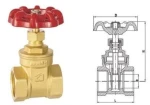 AC-C1030 Brass gate Valve