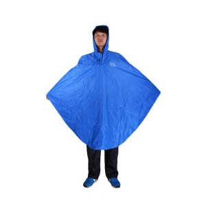Blue Long Raincoat