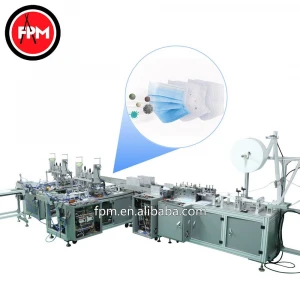 FPM high efficiency nonwoven 3ply automatic surgical mask machine
