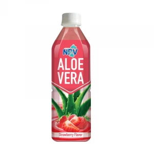 NPV BRAND ALOE VERA WITH  STRAWBERRY 500ML BOTTLE