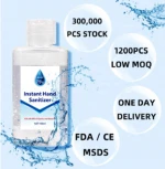 Portable Instant No wash 75% Hand Sanitizer Disposable Liquid Hand Soap, 50ML