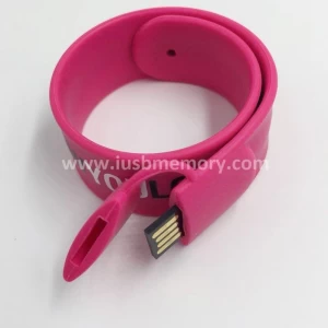 SW-003 promotional pink wristband usb flash drive 4gb 8gb