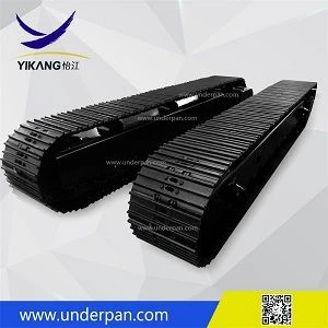 20-60 ton mobile crusher steel track undercarriage for heavy crawler construction machinery