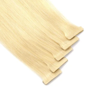 High quality virgin cuticle aligned hair handtied double drawn seamless injection tape hair extension skin weft