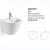 Import High Quality Work Bathroom Ceramic Smooth Glaze Half Wall Mount Pedestal Basin Sink from China