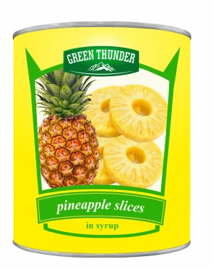 Canned pineapple in syrup (OEM - Green Thunder)
