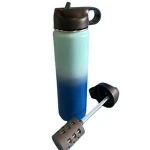 Other camping and hiking products Outdoor water filter 22OZ stainless steel water bottle strap filter