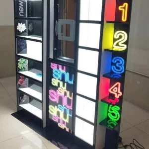 Metal Cabinet Display with LED light