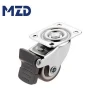 1 Inch Light Duty Mini Castor With Bearing Small Plate Swivel Mute TPE Rubber Furniture Caster Wheels 25mm With Brake