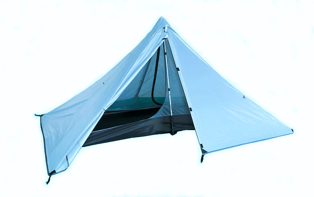 1 person ultralight tent camping outdoor trekking pole tents waterproof single tent