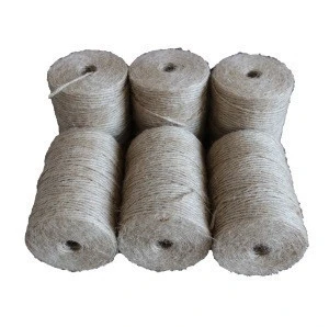 100% natrual yarn biodegradable 3 ply twisted jute twine string rope cord  in 100 feet 300 feet roll or ball