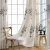 Import 100% polyester European style embroidered living room curtains and valances from China