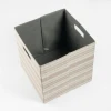 100% Polyester Fabric Folding Cube Storage Box bins for Clothes Organizer