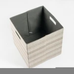 100% Polyester Fabric Folding Cube Storage Box bins for Clothes Organizer