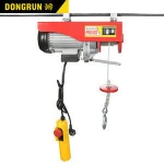 100kg~1200kg wire rope wireless remote control electric chain hoist crane engine mini electric hoist