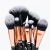 Import 10PCS Black Marble Brushes Private label Professional Make up Brush Set Unique design makeup brushes from China