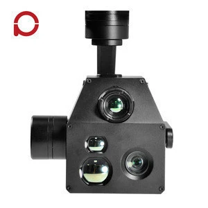 10x zoom camera for UAV gimbal 3 axis stabilized with Laser Rangefinder and Location Resolving for Surveillance / Inspection