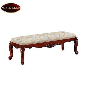118 fabric Indian Antique Empire Upholstery Sofa Bench