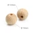 Import 12 14 15 1618 20 25 30 mm DIY Natural Wooden Round Beads For Kids Necklace or Bracelet Making Wooden Teethers Baby Toys from China