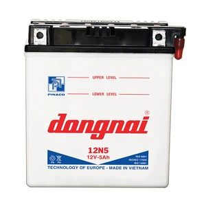 12N5 (12V - 5Ah) Dry Charged Motorcycle Battery