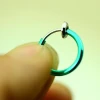 15 mm Wide Spring Fake Septum Jewelry Vibrating Nipple Piercing Jewelry