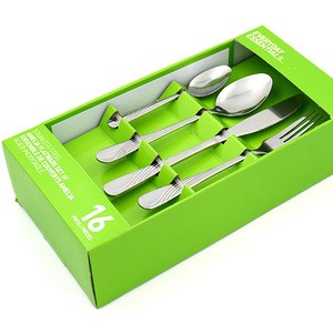 16 piece stainless steel flatware set  tableware cutlery  dinner knife fork spoon