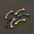 Import 16G Surgical Steel Eyebrow Rings Ear Curved Barbell Tragus Cartilage Earring Helix Body Piercing Jewelry Mix 6 Colors from China